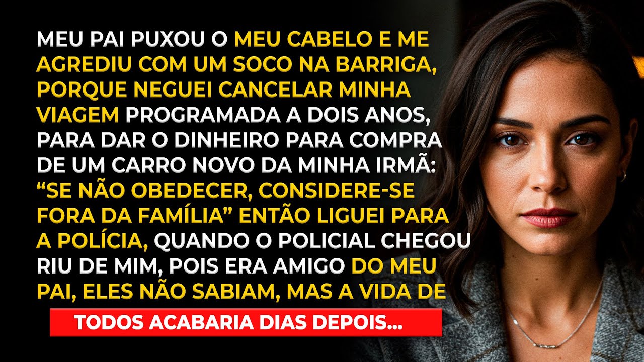 Meu pai me agrediu com um soco na barriga, porque neguei comprar o carro da minha irmã: Sua ingrata!