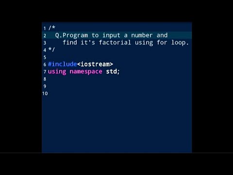 C++ Programming||Program to Input a Number and Find It's Factorial Using For Loop