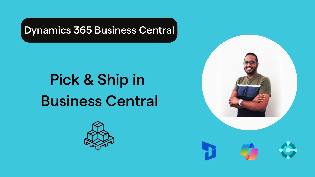 How do you pick and ship items from a warehouse in Business Central?