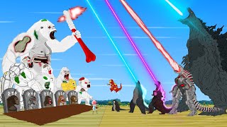 Rescue GODZILLA From Evolution of TEAM WHITE KONG: Returning from the Dead SECRET - FUNNY CARTOON