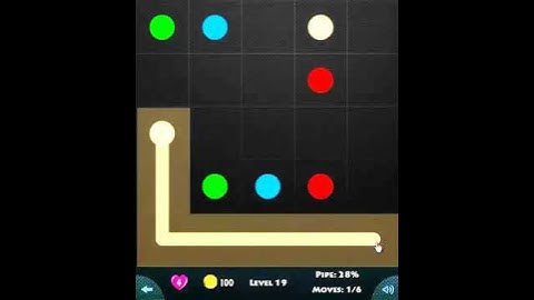 flow game facebook - beginners pack level 19 Connect the dots