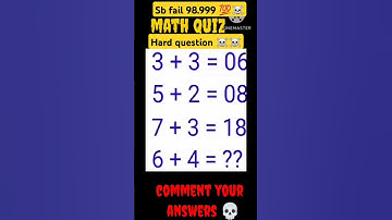 comments your answer ☠️☠️ #youtube #shortsfeed #iqtest #subscribe #mathquiz #mathexam #braintest