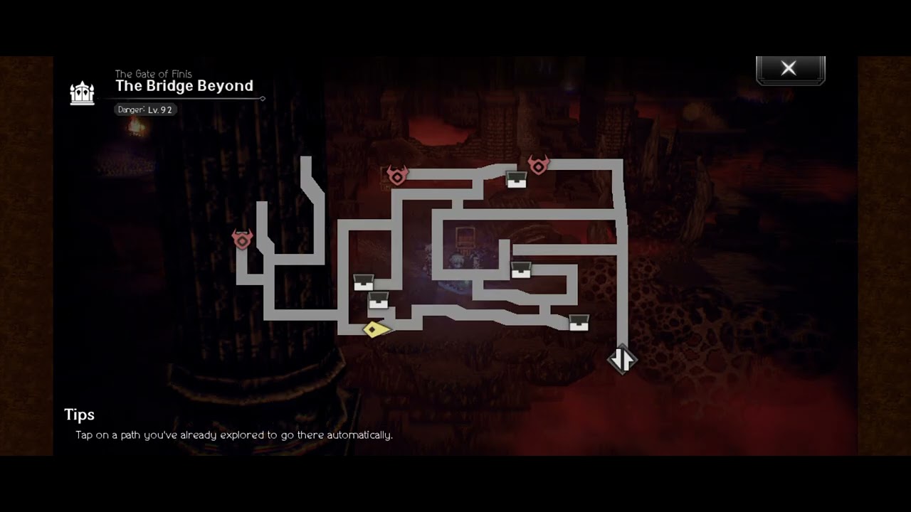 The Bridge Beyond map Octopath Traveler COTC