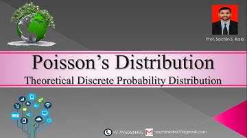 Poisson’s Distribution -Theoretical Discrete Probability Distribution - Part 2