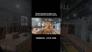Efficient operation of robotic arms, soaring industrial production capacity #factory #automation