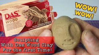 Testing Das Wood Clay for the first Time ( Water Based Wood Clay Tutorial )  #reviews #airdryclay 