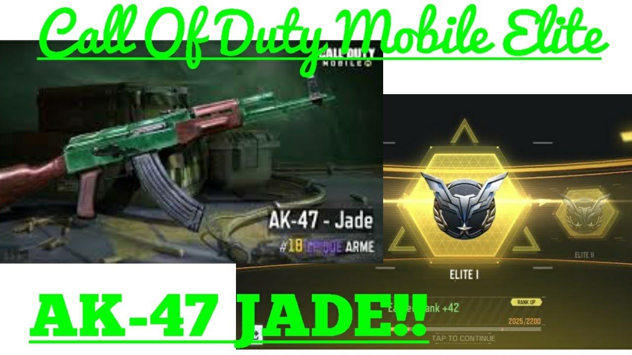 Got ranked to ELITE!! AK-47 JADE EPIC GUN GAMEPLAY!!!!