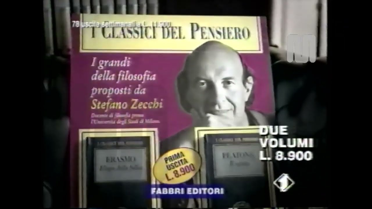 1996 ItaliaUno Fabbri editore Stefano Zecchi I classici del pensiero