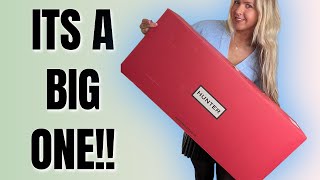 UNBOXING My BRAND-NEW Hunter Wader Boots! 🥾 HUGE Box & Exciting New Welly Addition!