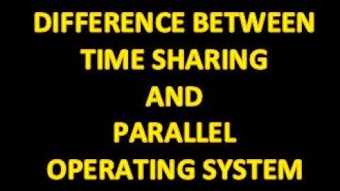 Difference Between Time Sharing And Parallel Processing || Lecture 15 || 2ndYear || Mubarik Siddique