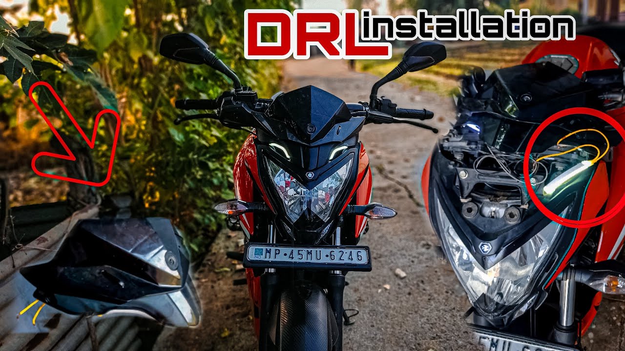 How To Fix DRL on NS125/160/200 || installation drl strip ||detail ...