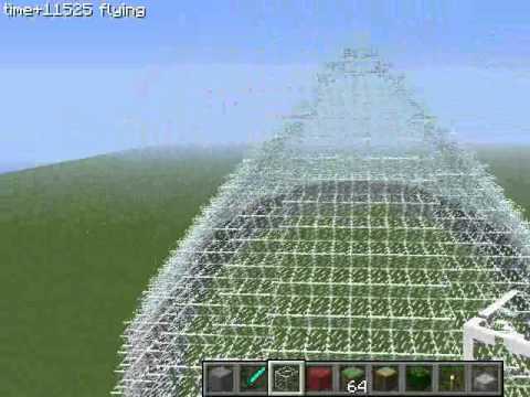 Giant Glass Roof in Minecraft.