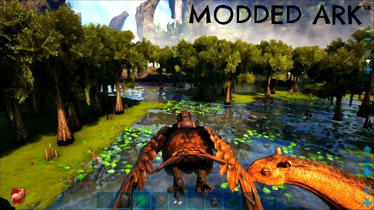 1ST FLIER TAME and Plant Turrets Modded PVE (E3) ARK Survival YouTube