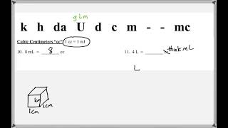 Math 117 : Chapter 4 #10, #11 (Math For Allied Health Tutorial : Units & The Metric System)