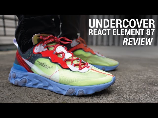 La ciudad Radioactivo malla Undercover Nike React Element 87 Review & On Feet - YouTube