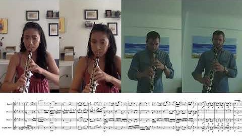 The Nutcracker Overture for 3 oboes and english horn - Tchaikovsky