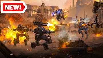 War Robots New Factory Map and Update 6.2 with Lags and Game Crash - WR Gameplay