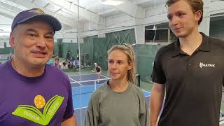 Shannon and Johan of the Matrix Racquet Club and the Selkirk Power Air!