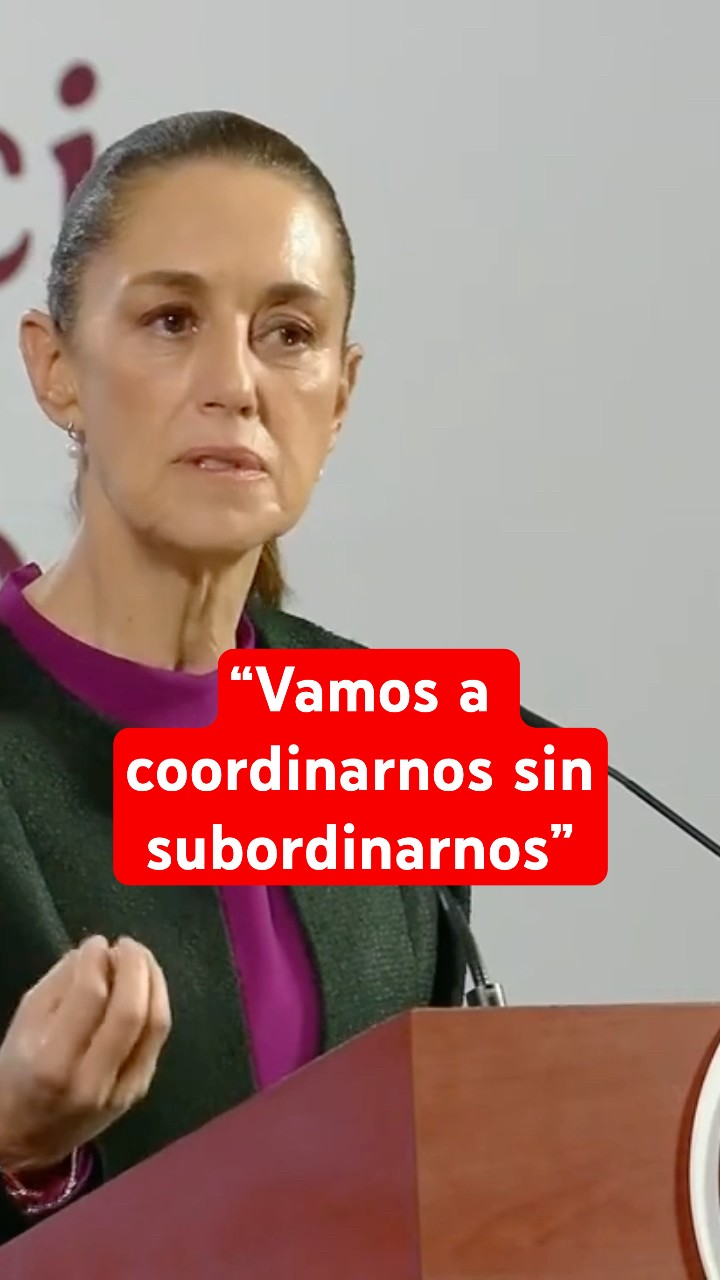 Sheinbaum asegura trabajar en coordinación con el nuevo embajador de Estados Unidos #shorts