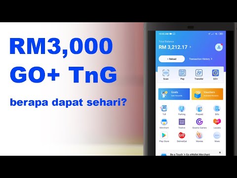 GO+ Touch n Go Ewallet, Rm3,000 berapa boleh dapat sehari ? Cara withdraw GO+