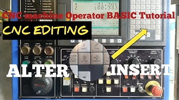 cnc machine operator basic tutorial Tamil / cnc basic program EDITING training Tamil \ ALTER& insert