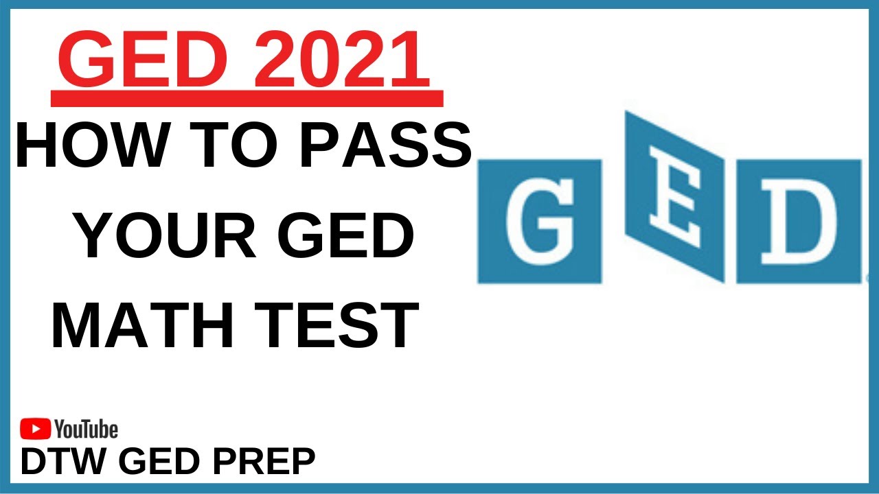 How to Pass GED Math Test GED 2022 YouTube