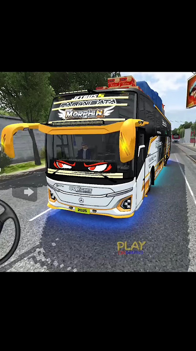 Bus QQ Trans Morphin Telolet Basuri 2 jadi 1 #shorts #short #basuri #bussid #telolet #omteloletom