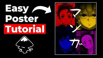 Simple manga/anime poster design tutorial in Inkscape