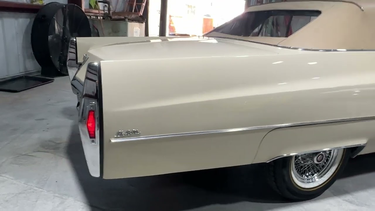 1968 CADILLAC DEVILLE CONVERTIBLE RARE SUDAN BEIGE WWW.HOLLYWOODMOTORSUSA.COM