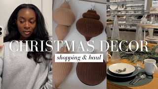Christmas Decor Shop With Me! Target, Hobby Lobby, HomeGoods | Neutral Christmas Decor Haul 2023