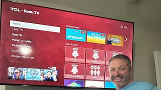 TCL 55" tv unboxing and mounting to the wall!!