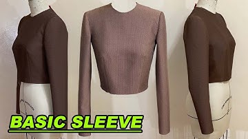 BASIC SLEEVE PATTERN MAKING | SET IN SLEEVE/ DARTED SLEEVE | BASIC PATTERN MAKING | LA MODÉLISTE