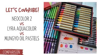 Neocolor 2 vs Lyra Aquacolor vs Mungyo Pastels | Here's What I Think