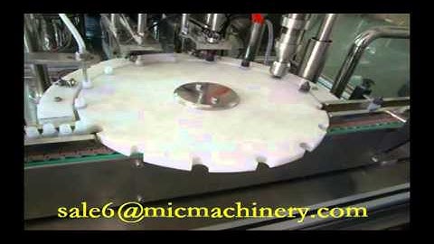 MIC-L40 Full automatic e-liquid eye drops filling sealing machine test video