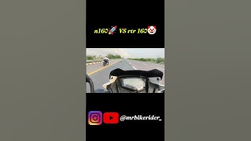 Pulser n160🚀 vs Apache RTR 160 🤡 drag race || full video on channel #n160 #rtr160 #short #ytshorts