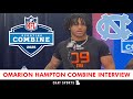 Omarion Hampton 2025 NFL Combine Interview On Playing With Joe Mixon + Najee Harris
