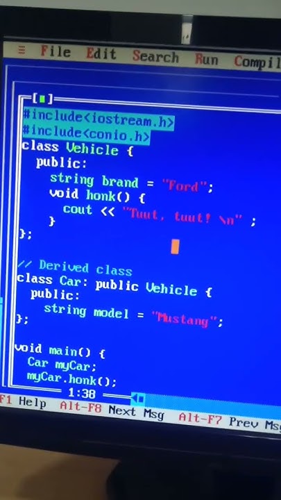 inheritance program c++#programminglanguage - YouTube image.
