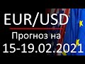 Прогноз форекс 15-19.02.2021, курс доллара eur usd. Forex. Трейдинг с нуля, трейдинг для новичков.