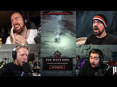 Asmongold Reacts to Streamers Deaths Playing HARDCORE Diablo 4