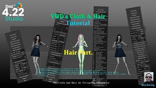 Daz studio-🙆VWD's Cloth & Hair  hair part