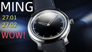 Introducing the Ming 27.01 and 27.02 - ETA 7001 - Thin 6.9MM - Sapphire Dial... wow.