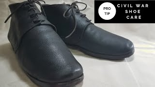 Reenacting Shoe Care - Pro Tip