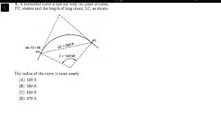 F.E. Practice Problem - Transportation Horizontal Alignment