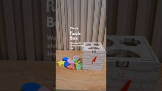 Clock puzzle box - wooden shape sorting toy #shapesorting #puzzletoys #woodentoys #mainanedukasi