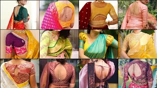 Trending Silk Saree Blouse Designs 2023Pattu Saree Blouse Designs Back Sideblouse Sleeves Design