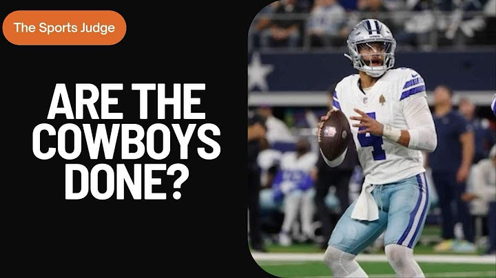 The Dallas Cowboys could be done
