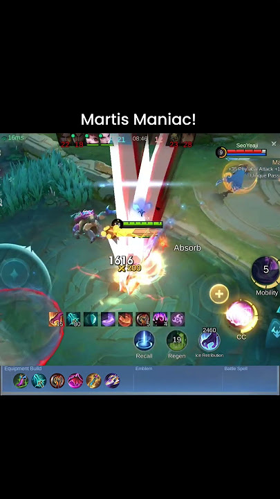 Martis MANIAC! #martis #maniac #mobilelegends #mlbb #lonix