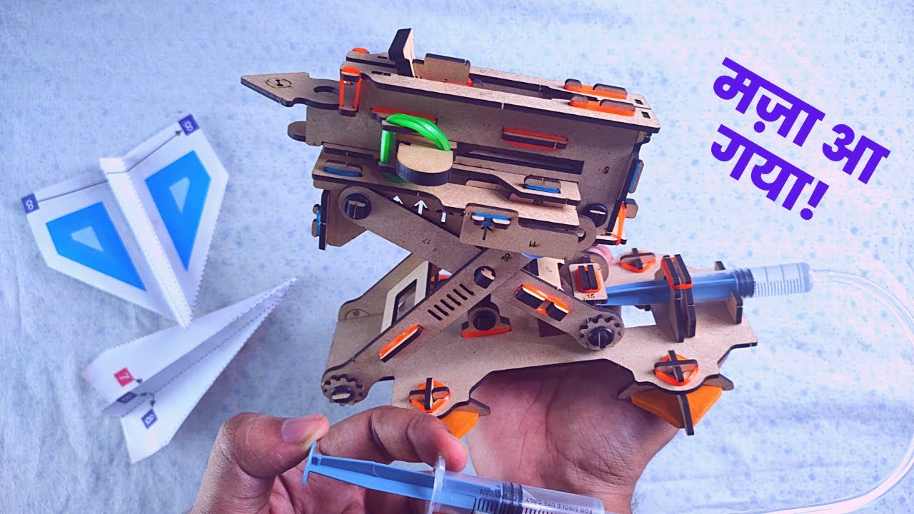 Smartivity Hydraulic Plane Launcher unboxing & testing | Smartivity Kit ...