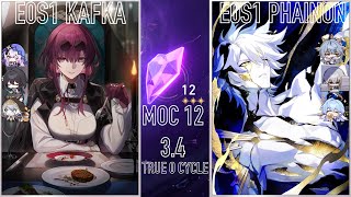Honkai Star Rail: 3.4 MoC 12 | E0S1 Kafka & E0S1 Phainon | True 0 Cycle