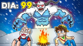 ¡SOBREVIVÍMOS 99 dias en el ARTICO! 💀🧊🥶🔥 SILVIOGAMER en 99 Noches en el Bosque